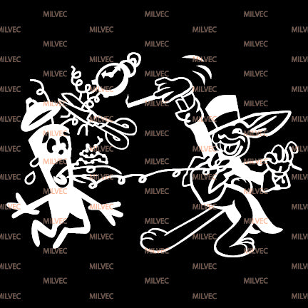 WWII EOD Magic Rabbit vinyl decal