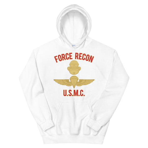 Force Recon - Combatant Diver and Parachutist badges Unisex Hoodie