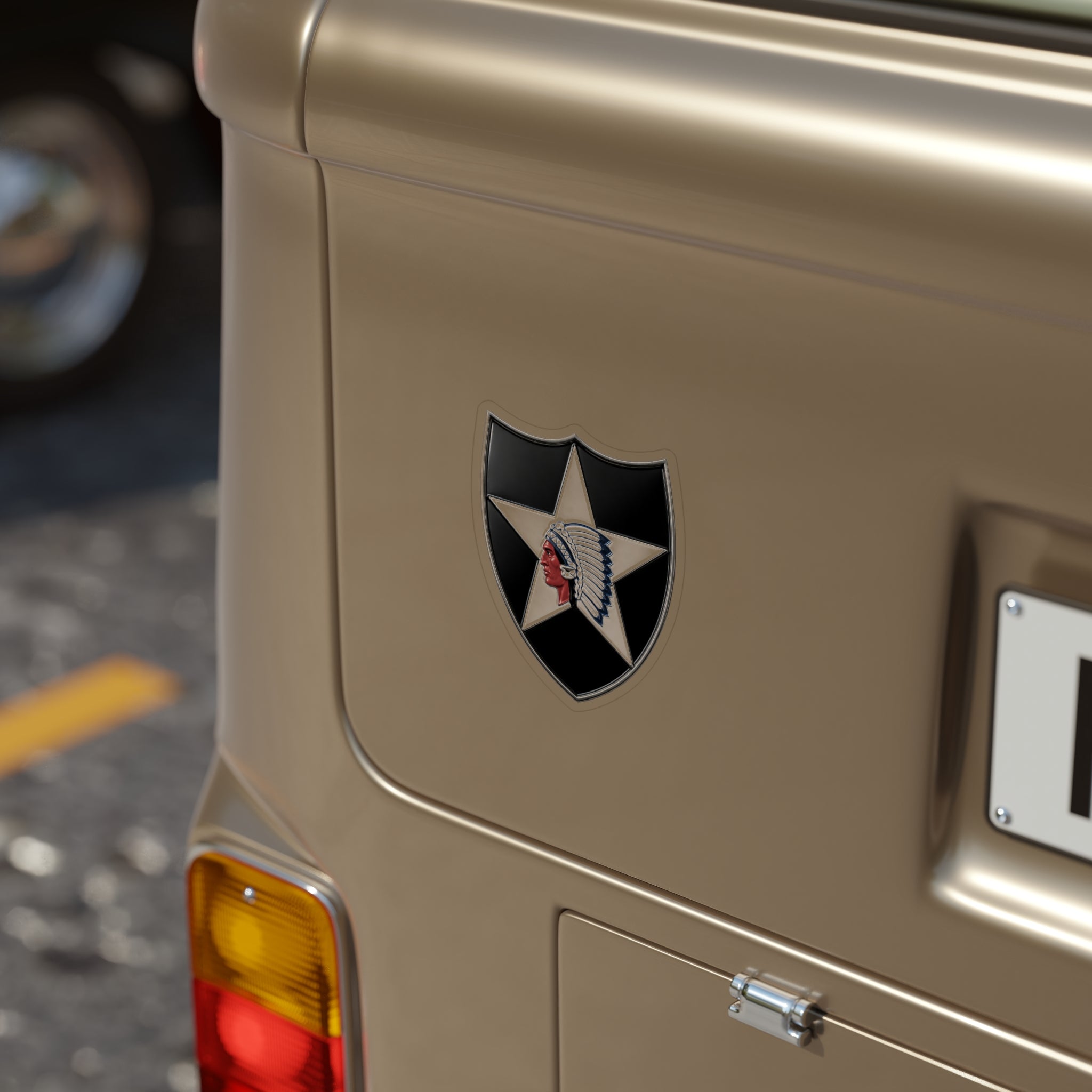 2nd Infantry Die-Cut Vinyl Sticker — Waterproof Decal