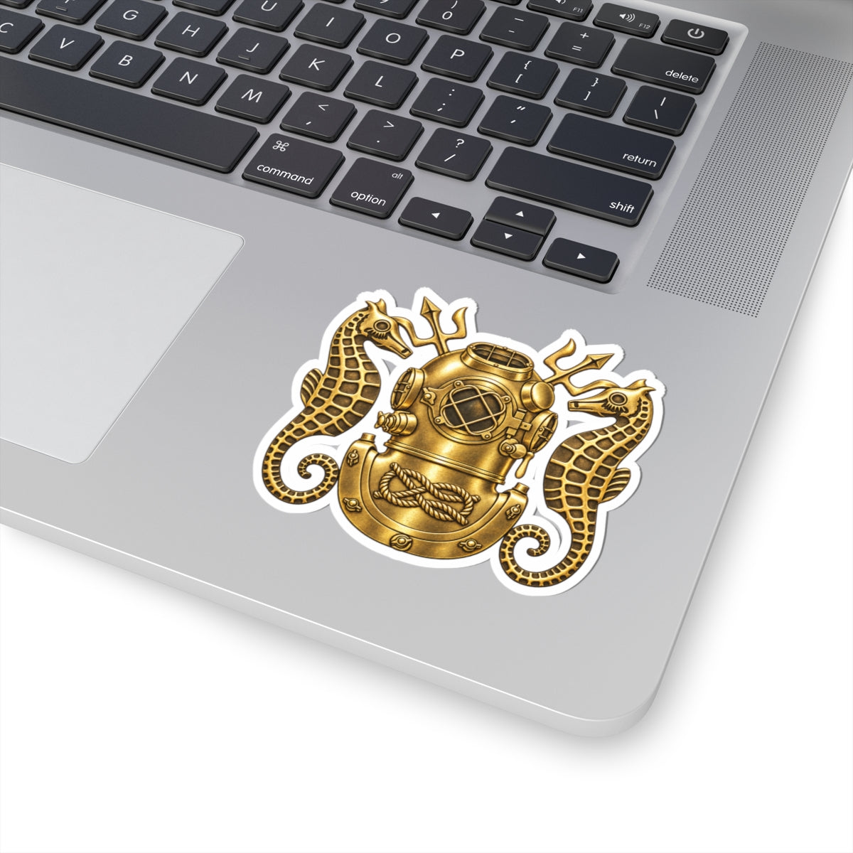Navy Diving Officer Sticker — Kiss-Cut