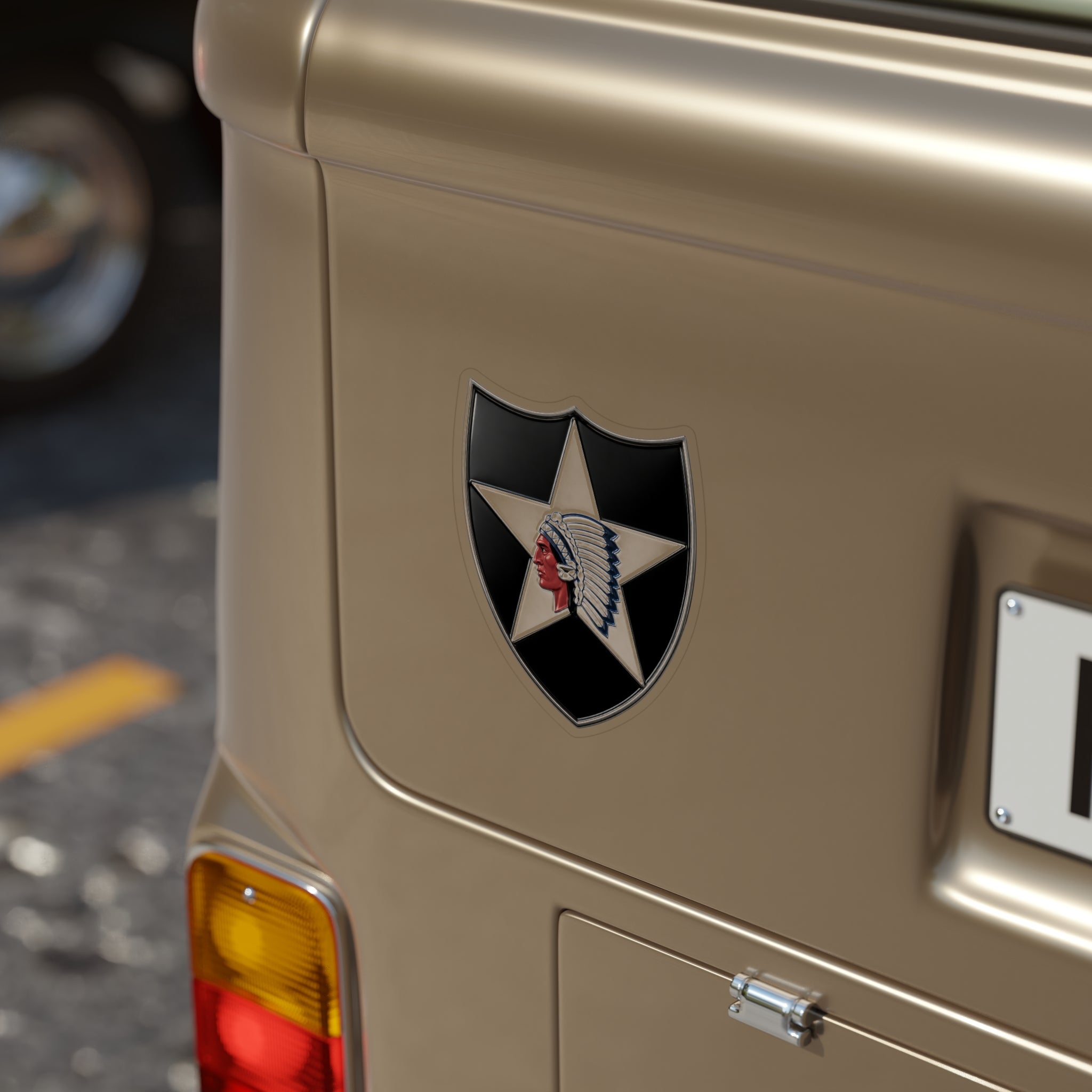 2nd Infantry Die-Cut Vinyl Sticker — Waterproof Decal