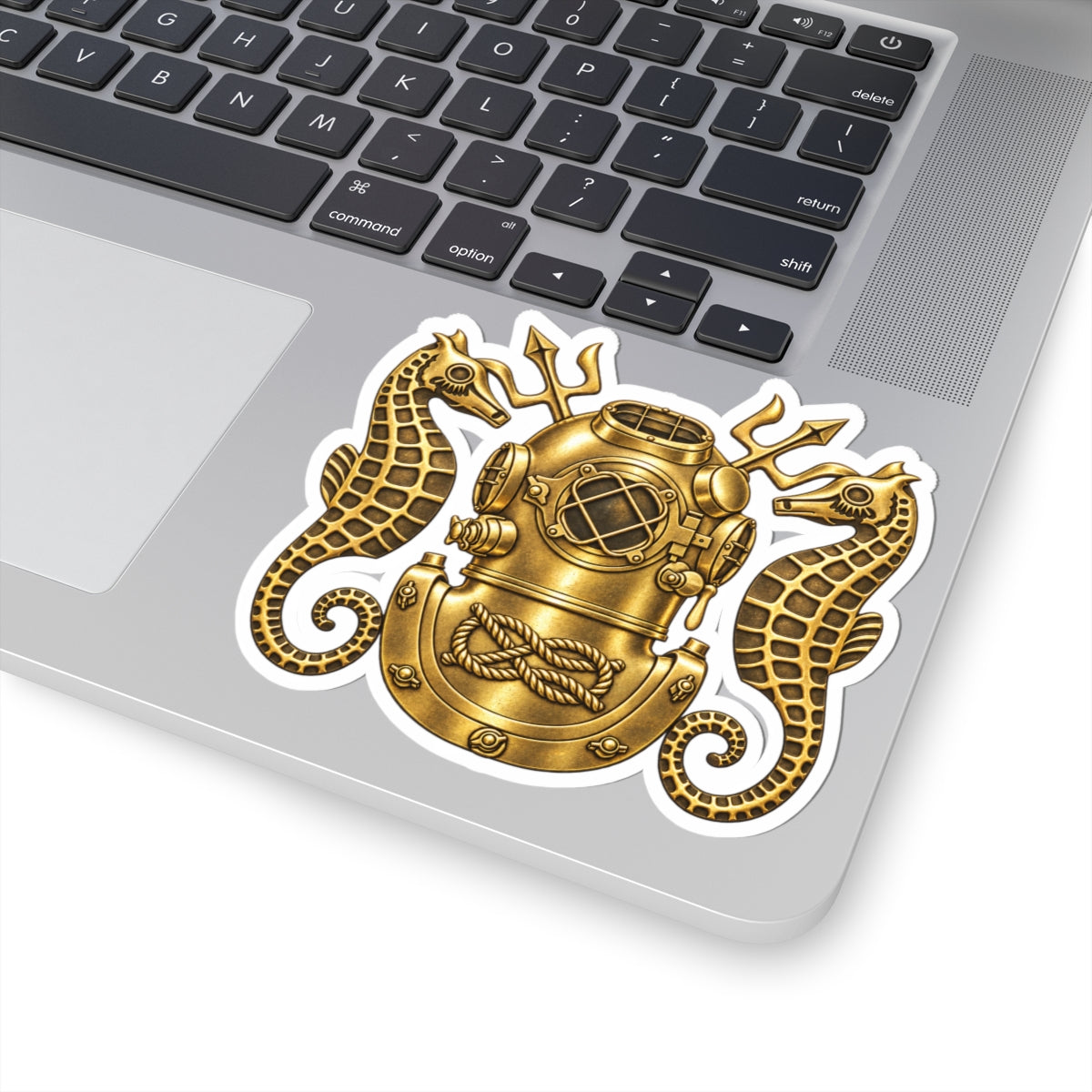 Navy Diving Officer Sticker — Kiss-Cut
