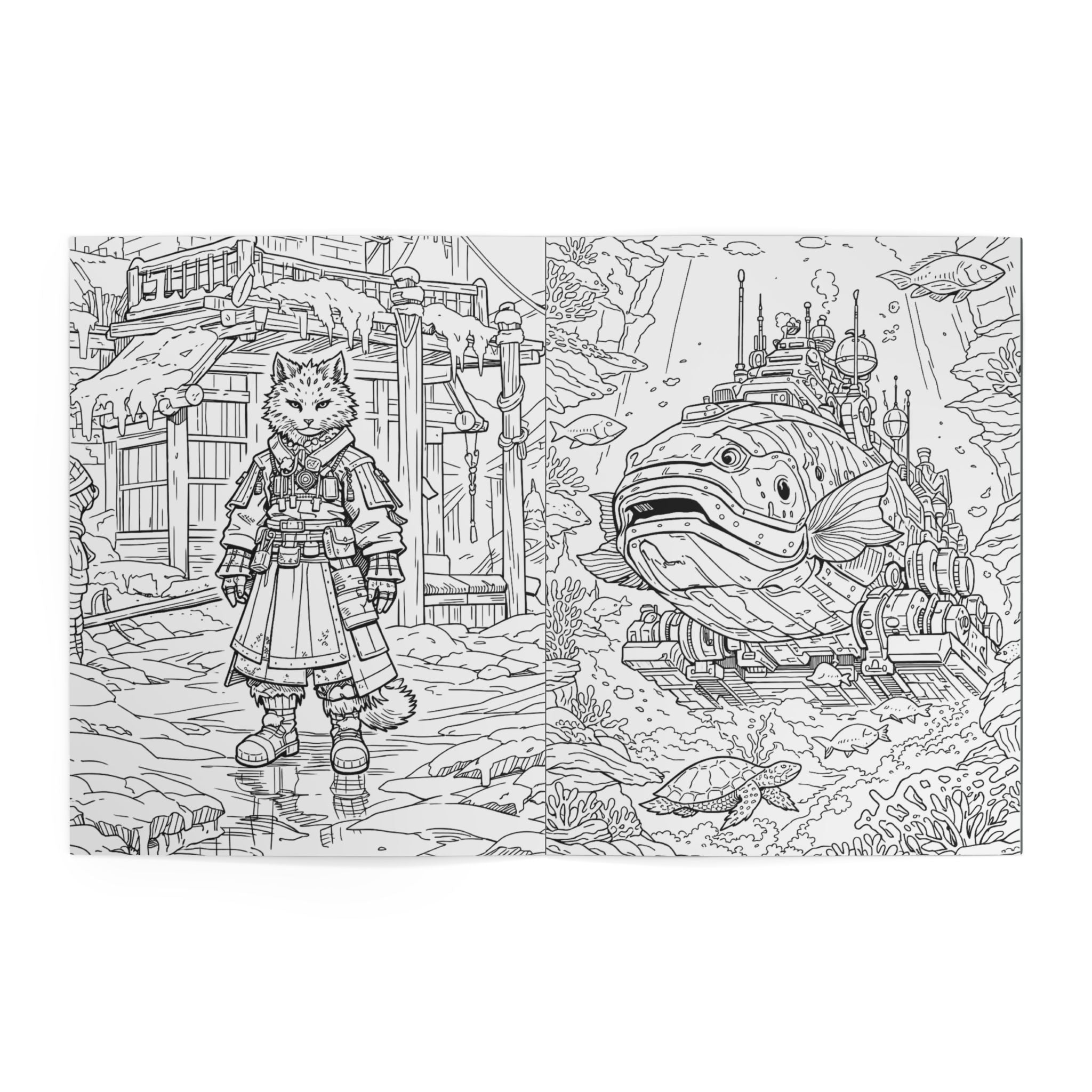 Made With Wonders Coloring Book — Fantasy Adventurer Art Book