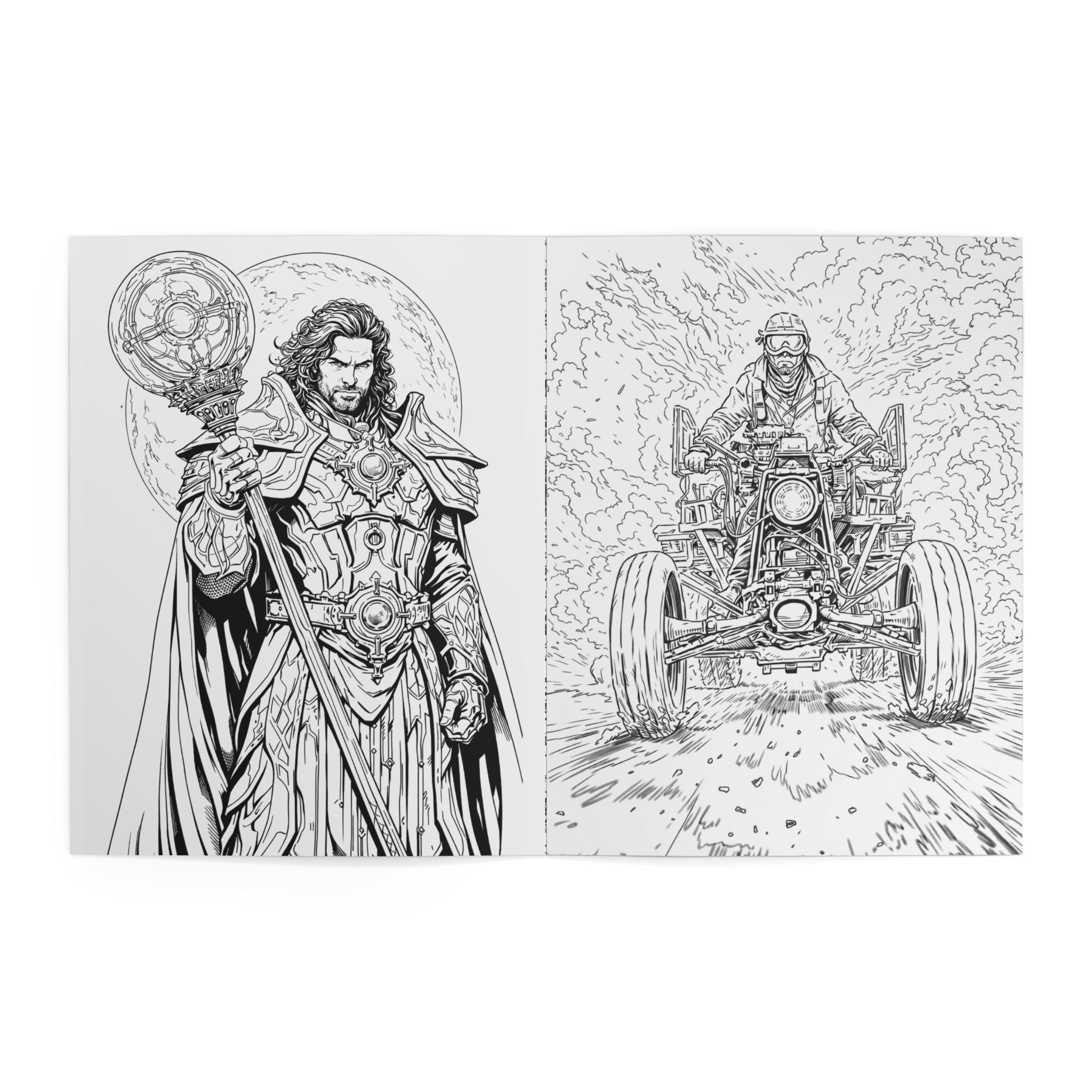 Made With Wonders Coloring Book — Fantasy Adventurer Art Book