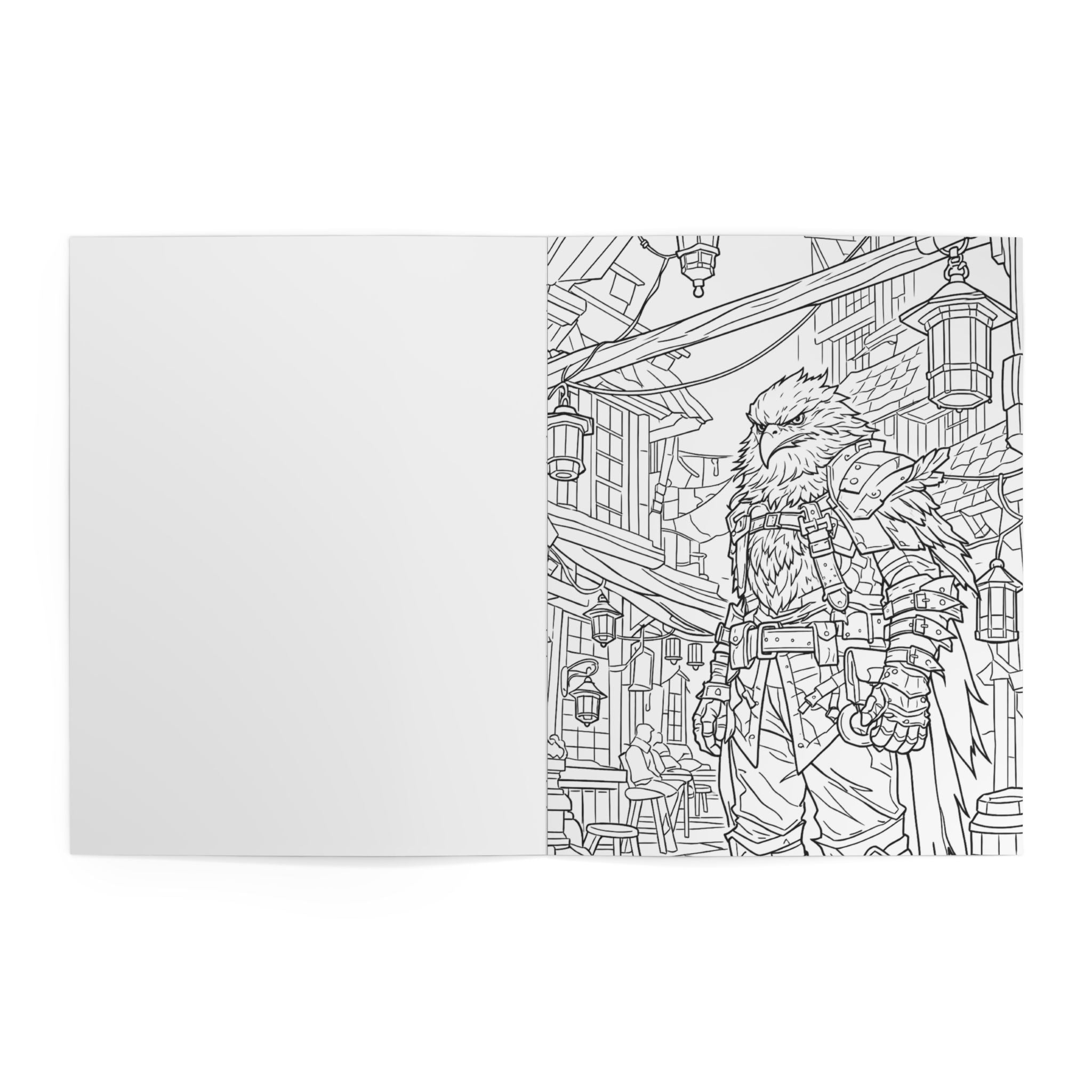 Made With Wonders Coloring Book — Fantasy Adventurer Art Book