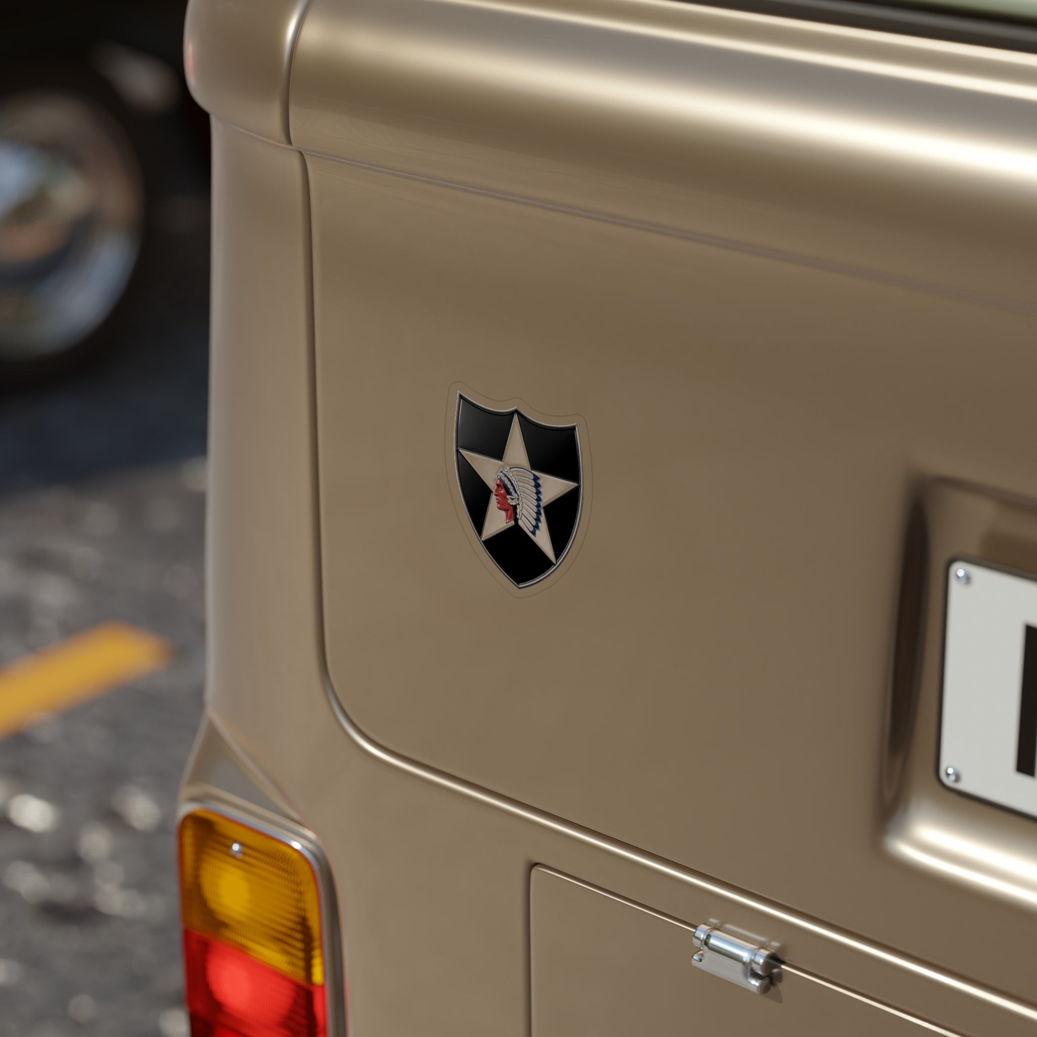 2nd Infantry Die-Cut Vinyl Sticker — Waterproof Decal