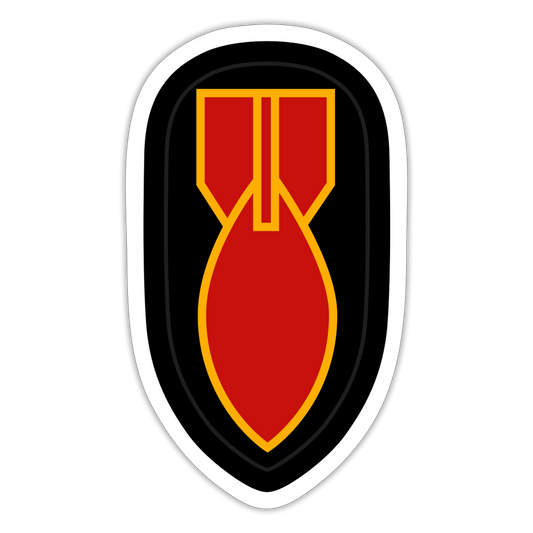 WWII Bomb Disposal Sticker - white matte