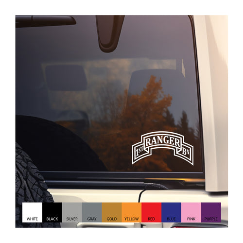 1st Ranger vinyl decal