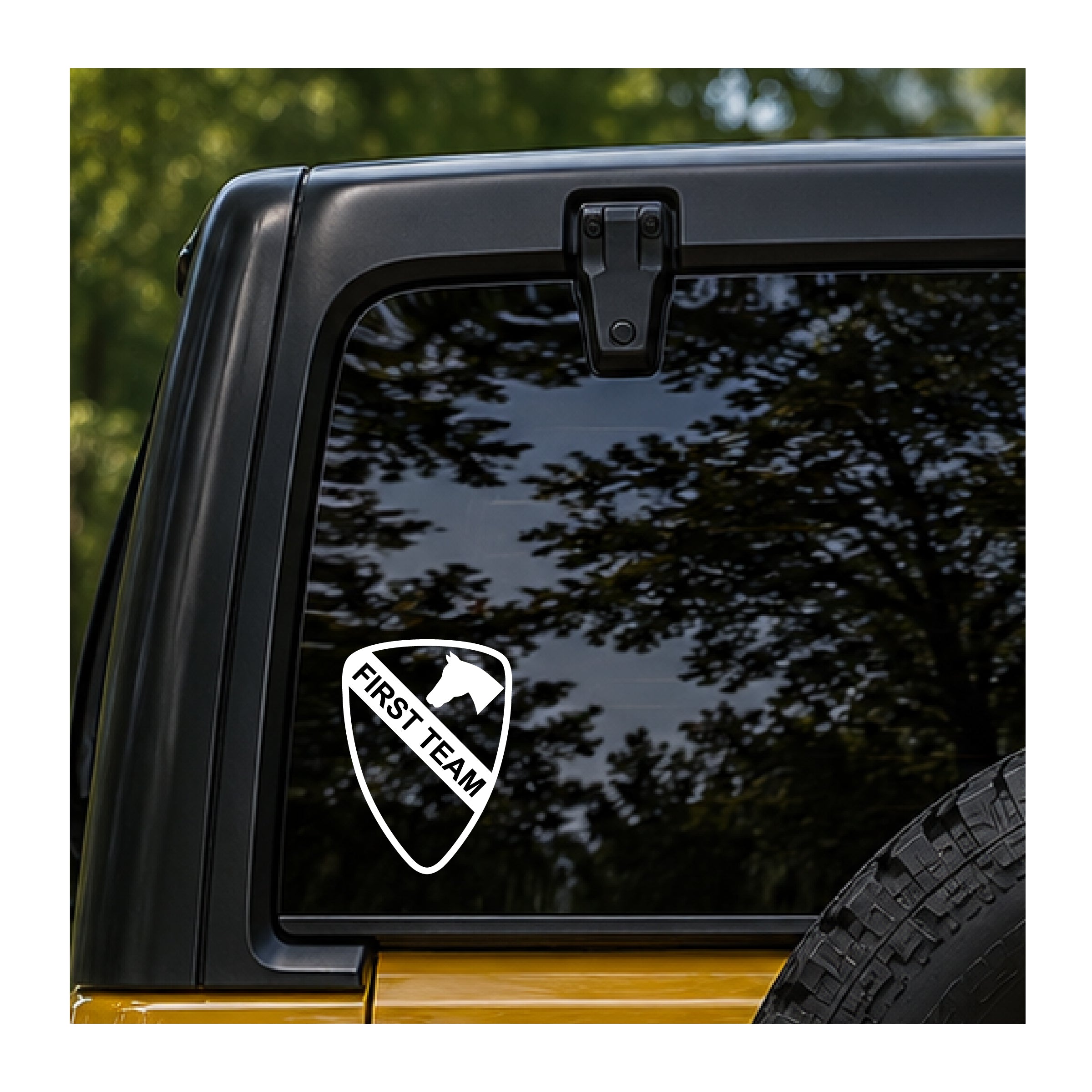 1st Cavalry First Team vinyl decal