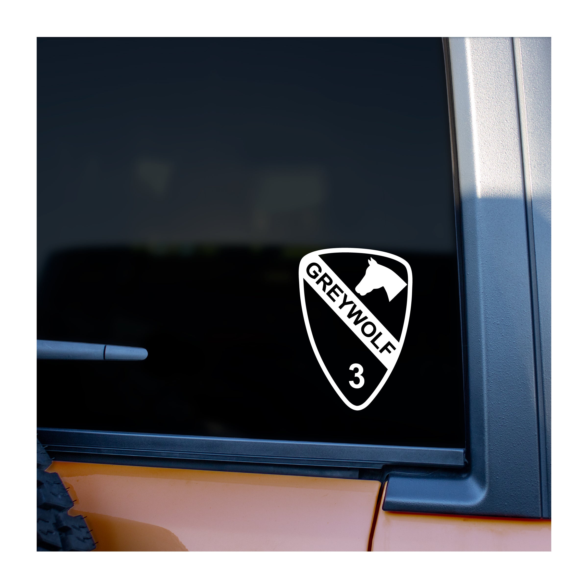 1st Cavalry Greywolf vinyl decal