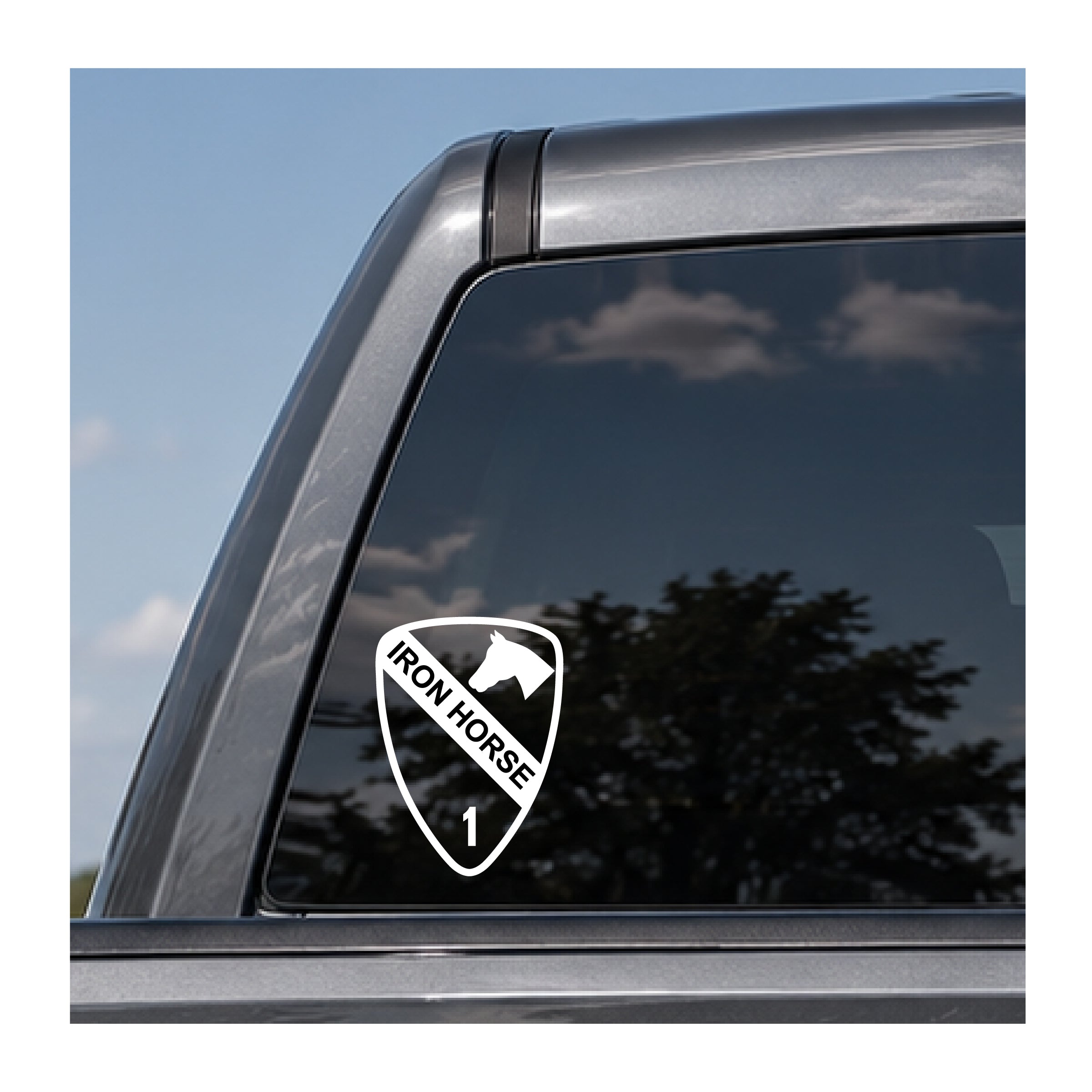 1st Cavalry Iron Horse vinyl decal