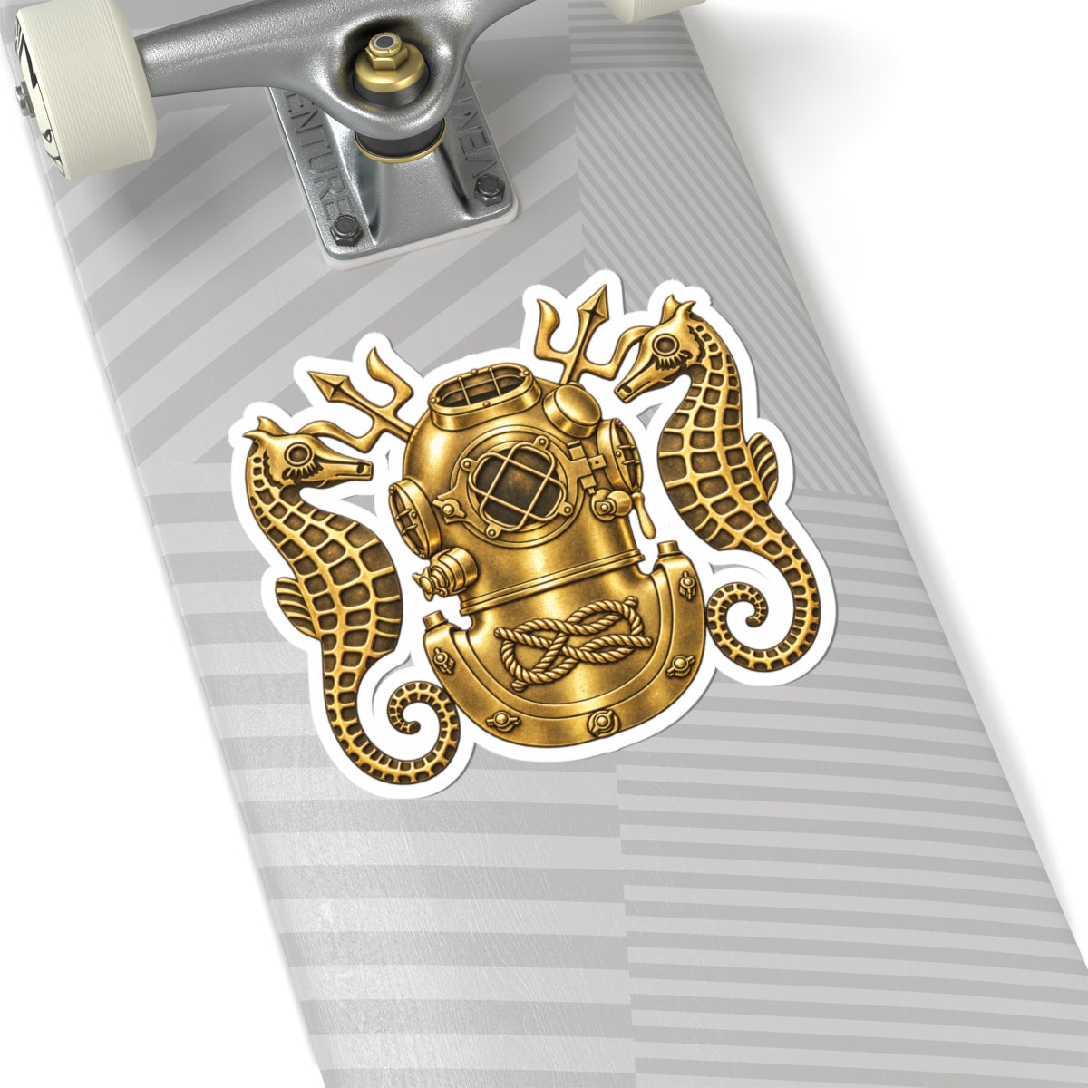 Navy Diving Officer Sticker — Kiss-Cut