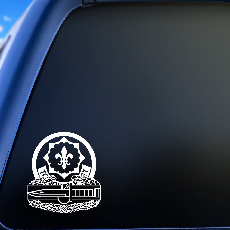 2nd Cavalry and Combat Action Badge CAB vinyl decal