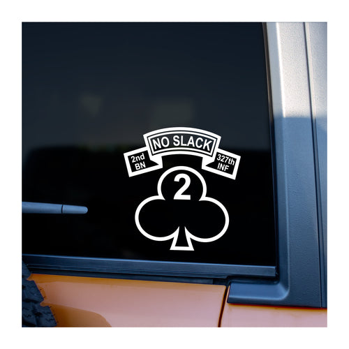 327th Infantry 2nd BN No Slack vinyl decal