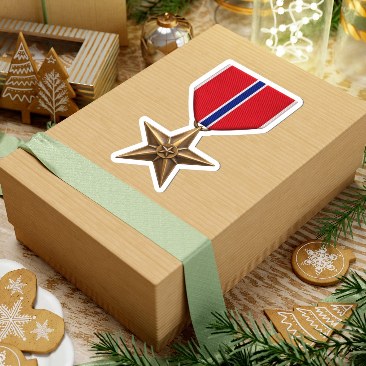 Bronze Star Sticker — Kiss-Cut