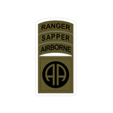 82nd Airborne Ranger Sapper Stickers
