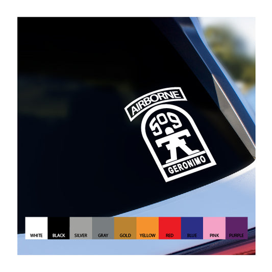 509th Airborne Infantry vinyl decal