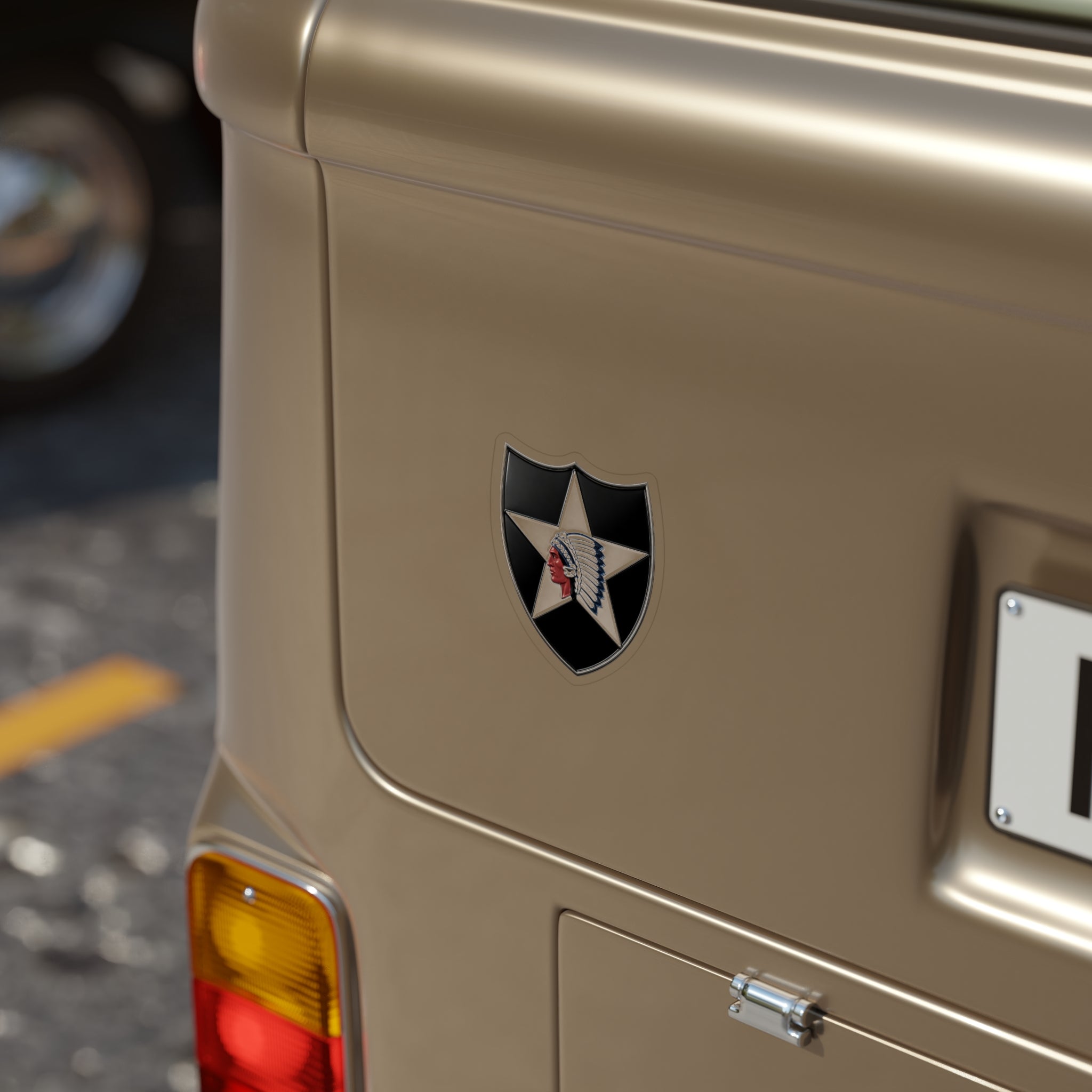 2nd Infantry Die-Cut Vinyl Sticker — Waterproof Decal