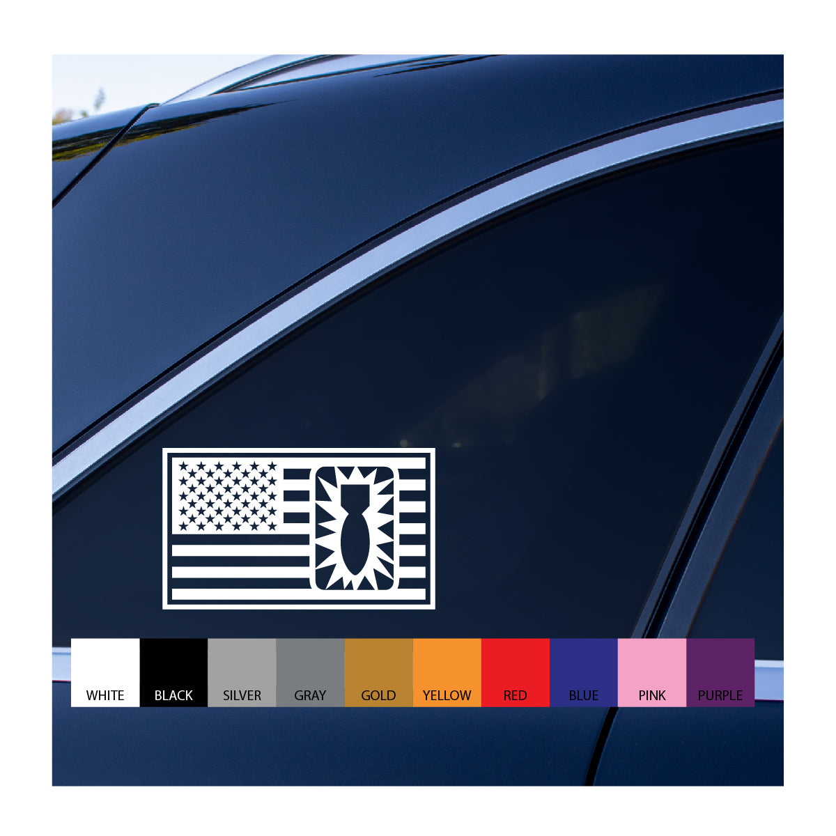 52nd EOD Group in US Flag Vinyl Decal