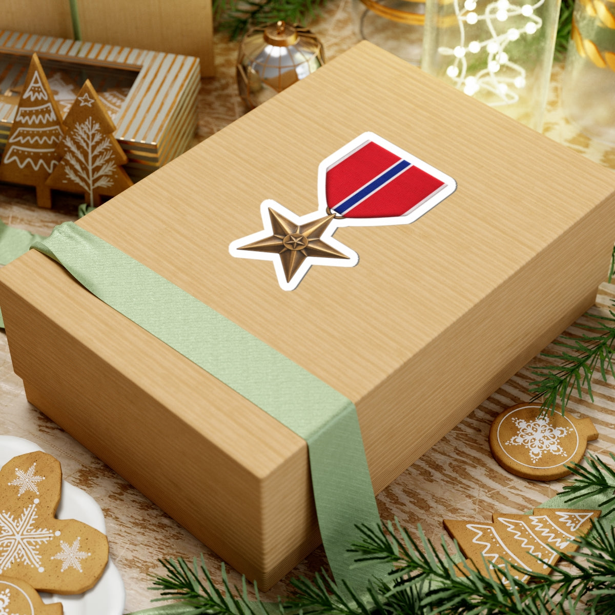 Bronze Star Sticker — Kiss-Cut