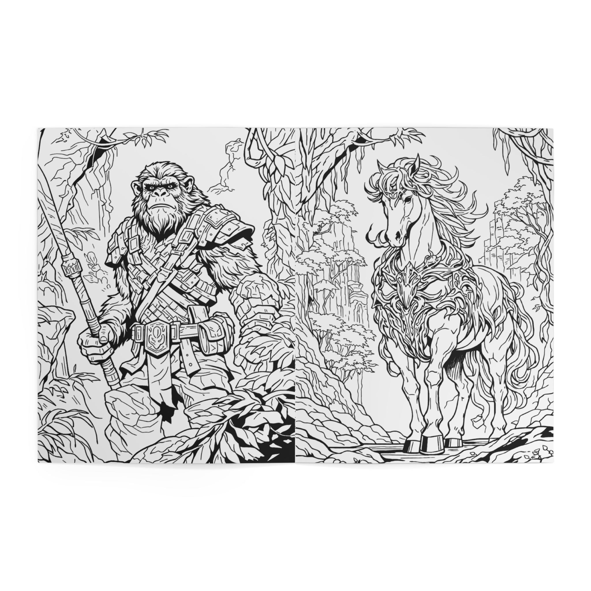 Made With Wonders Coloring Book — Fantasy Adventurer Art Book