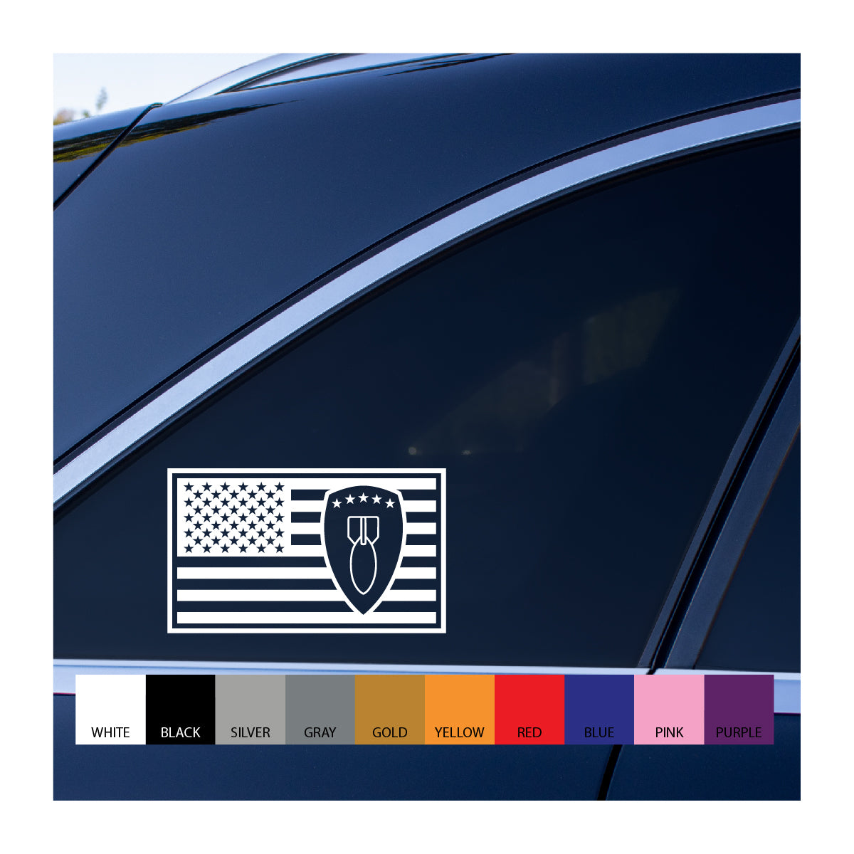 71st EOD Group in US Flag Vinyl Decal