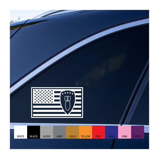 71st EOD Group in US Flag Vinyl Decal