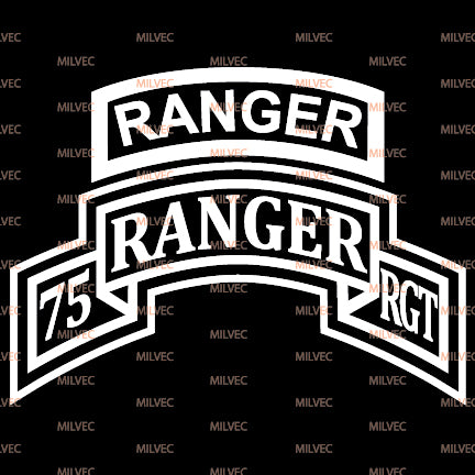 75th Ranger vinyl decal