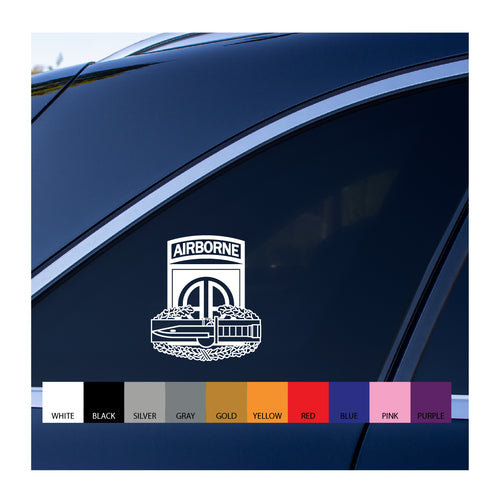 82nd Airborne Combat Action Badge CAB vinyl decal