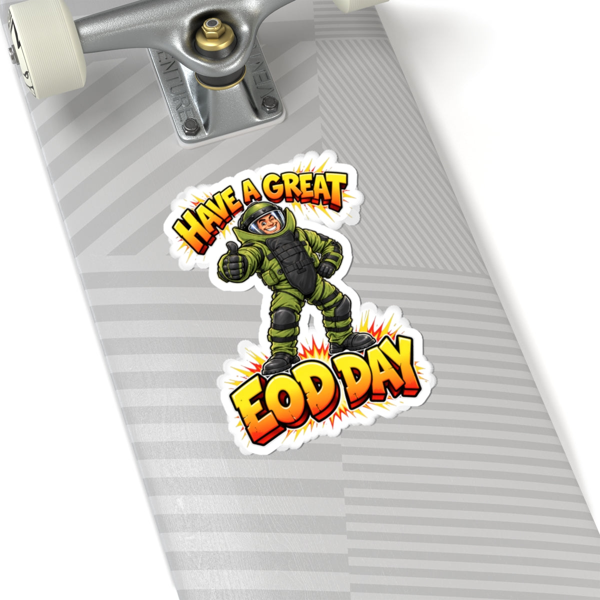 Bomb Suit Have a Great EOD Day Sticker — Kiss-Cut