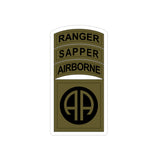 82nd Airborne Ranger Sapper Stickers