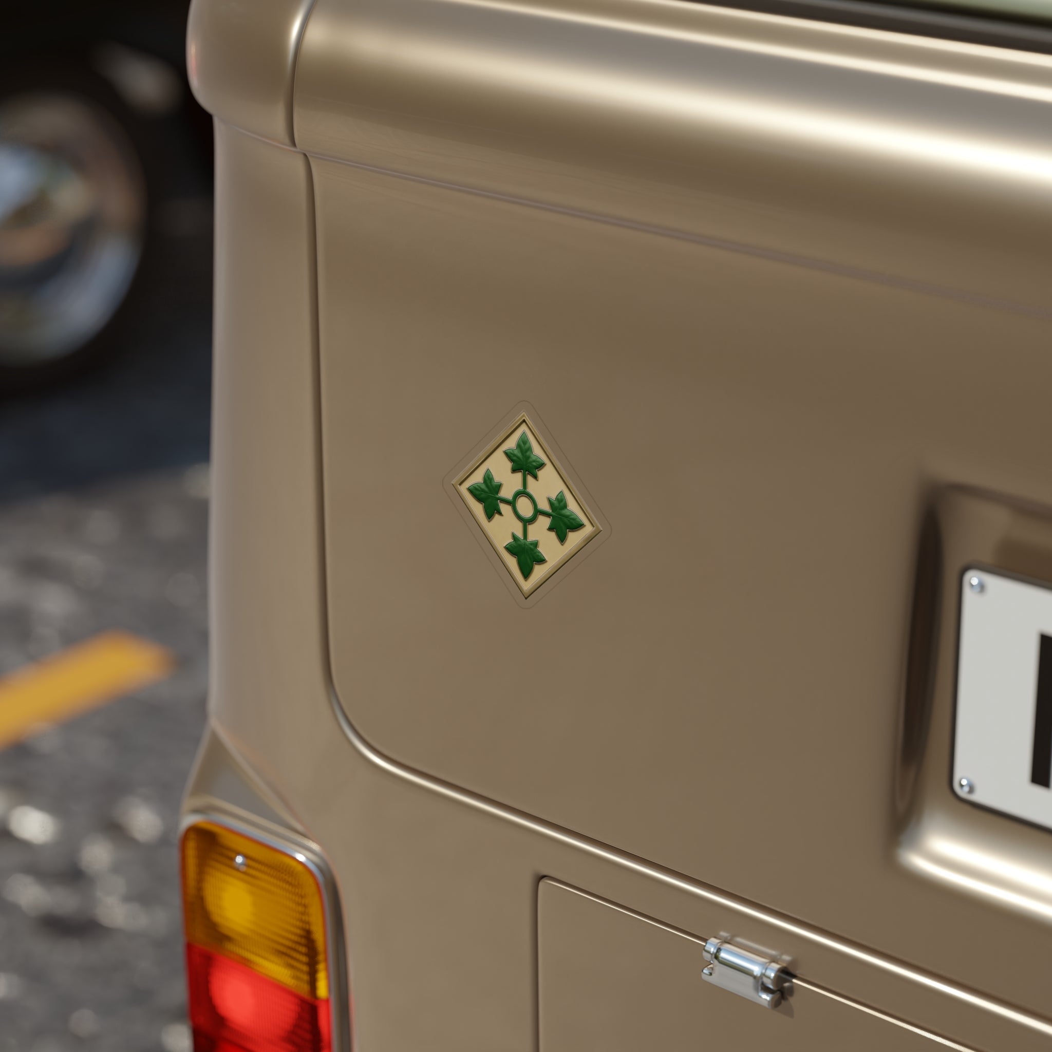 4th Infantry Die-Cut Vinyl Sticker — Waterproof Decal