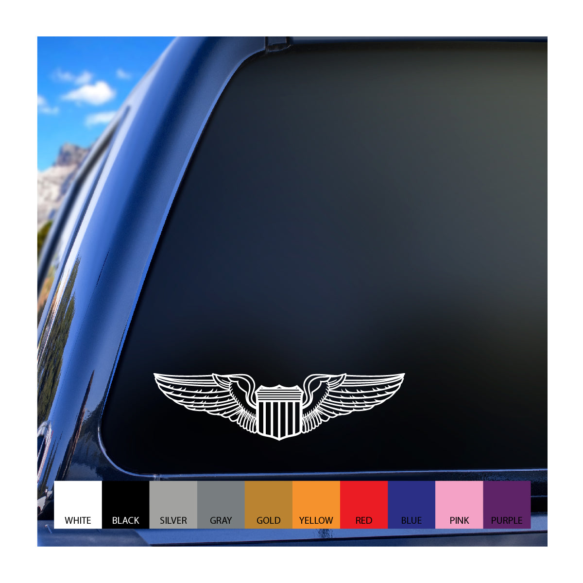 Air Force Pilot Wings Vinyl Decal