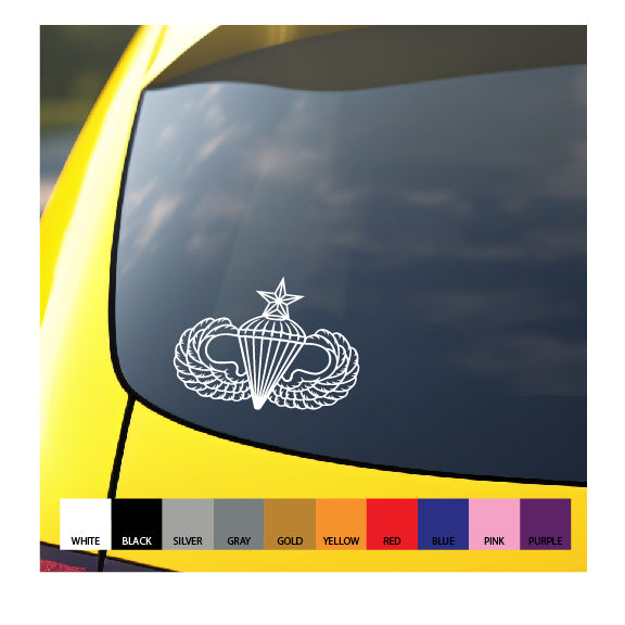 Airborne Basic, Senior or Master vinyl decal