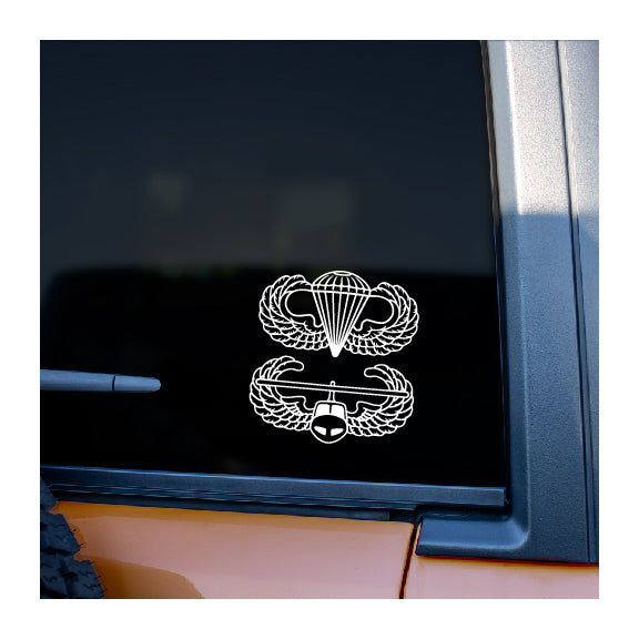 Airborne and Air Assault Combo Vinyl Decal