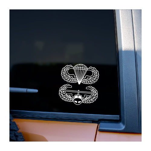 Airborne and Air Assault Combo Vinyl Decal