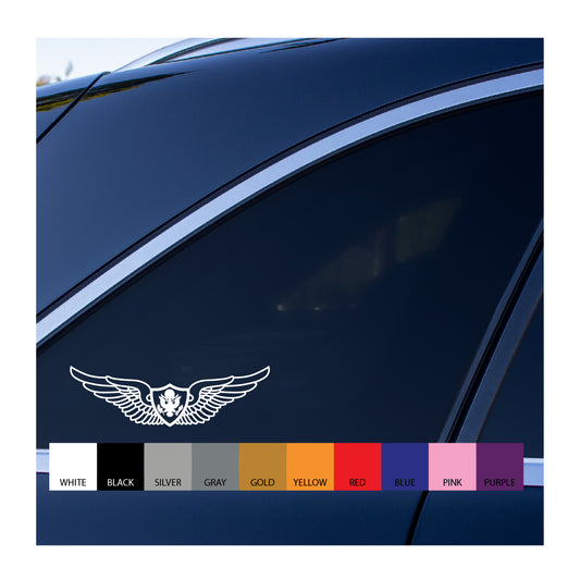 Aviation Air Crew Member Wings Vinyl Decal
