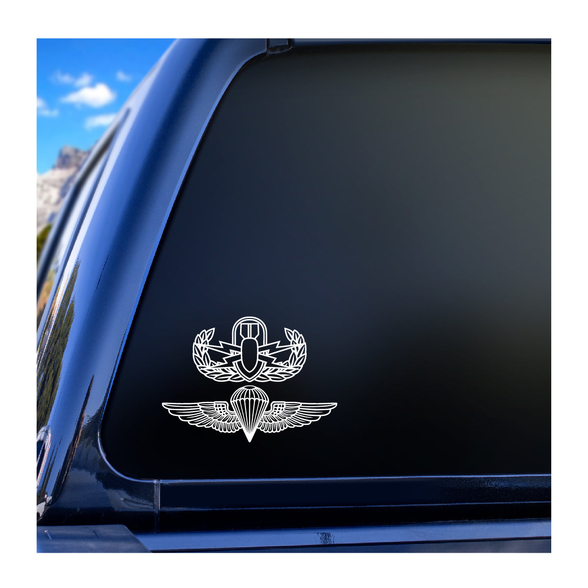 EOD Basic and Parachutist Vinyl Decal