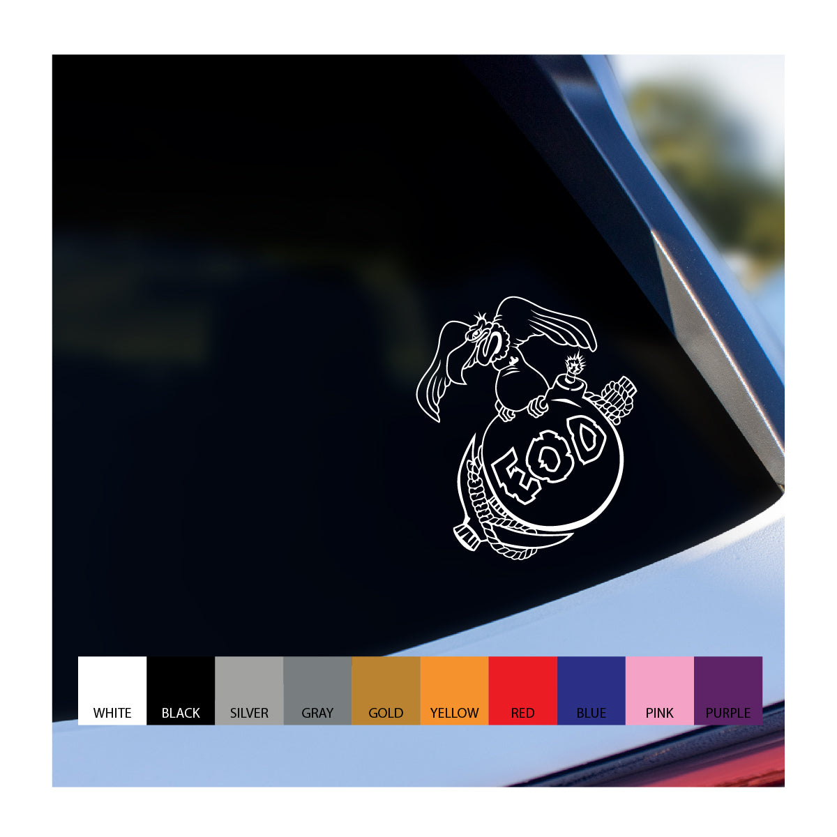 EOD Marines Vulture Vinyl Decal