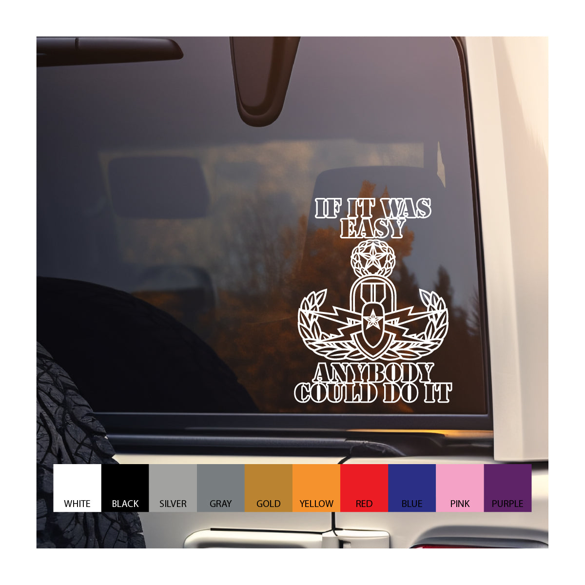 EOD Master Badge - If it was Easy Decal Vinyl Decal