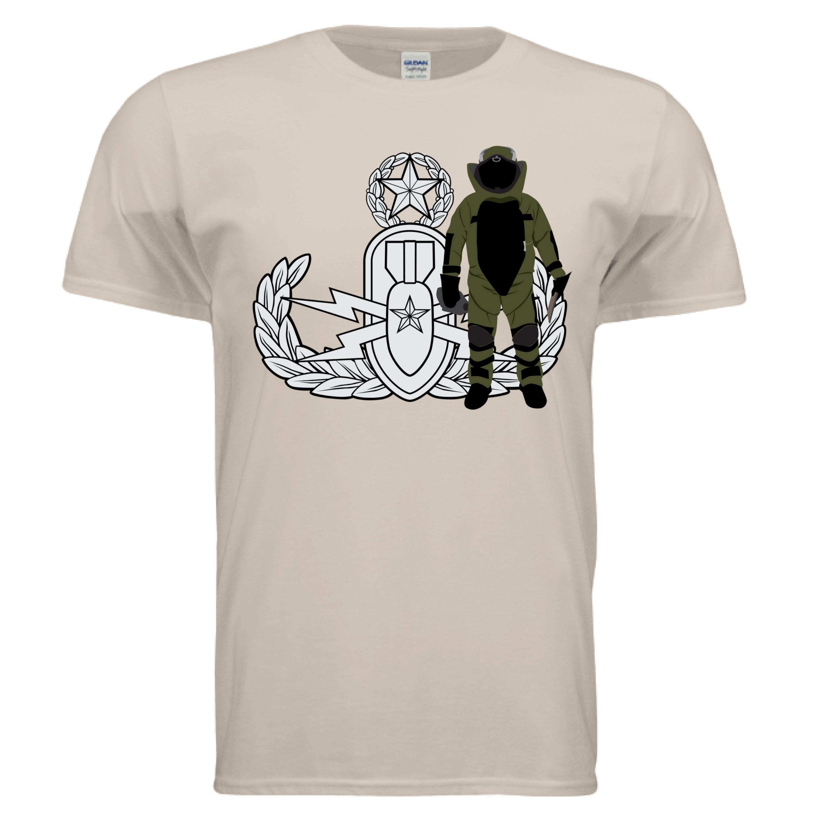 EOD Master Badge with Bomb Suit SAND - FRONT