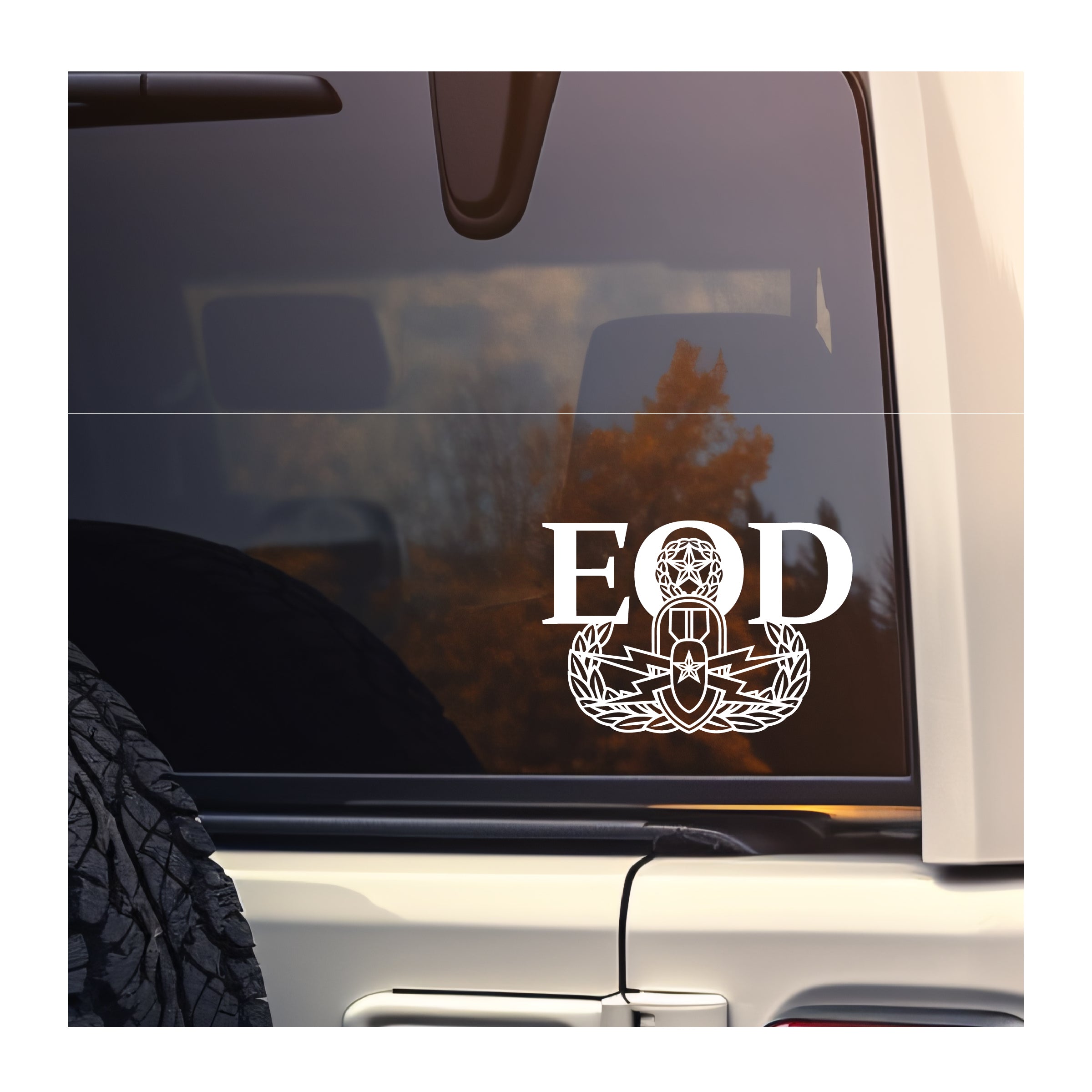 EOD Master with text Vinyl Decal
