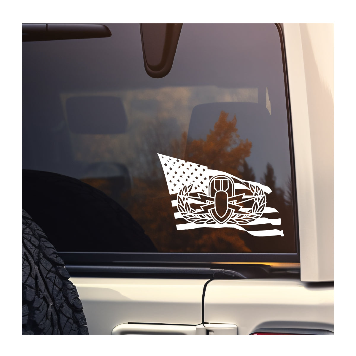 EOD and Flag Vinyl Decal