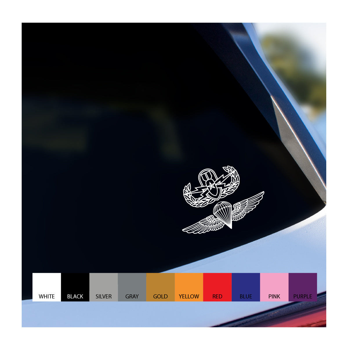 EOD senior and Parachutist Vinyl Decal