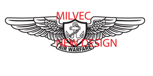 Enlisted Aviation Warfare Specialist vinyl decal