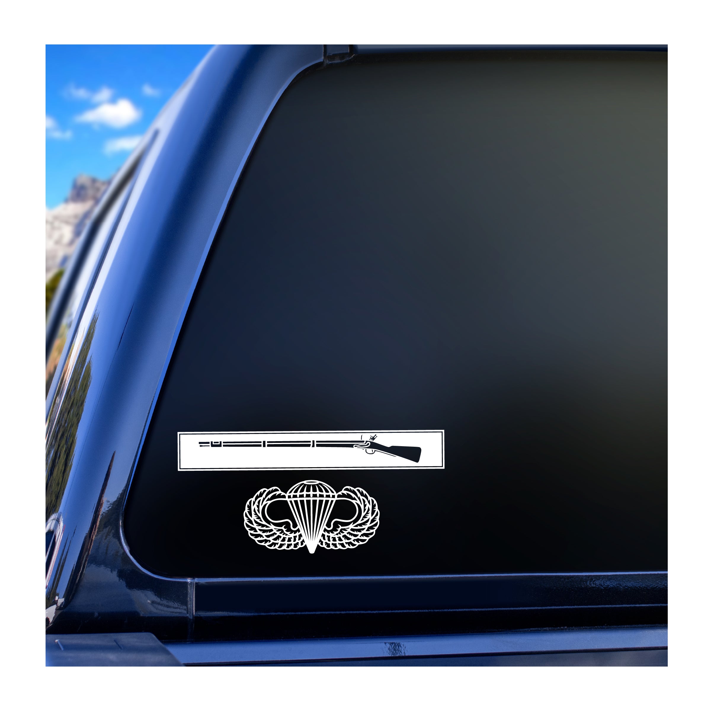 Expert Infantry Badge (EIB) Airborne Vinyl Decal