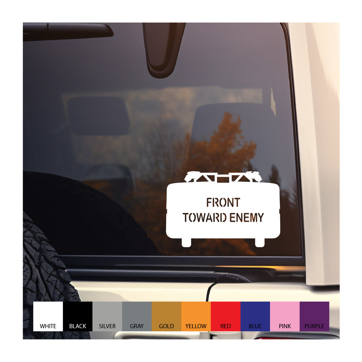 Explosive Ordnance Claymore vinyl decal