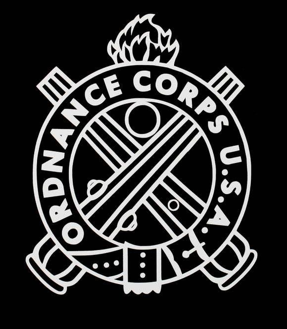 Ordnance Corps insignia vinyl decal