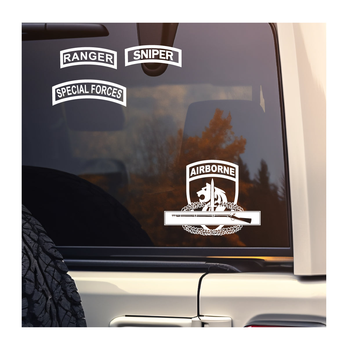 Special Operations Command Africa AFRICOM and Combat Infantry Badge CIB vinyl decal