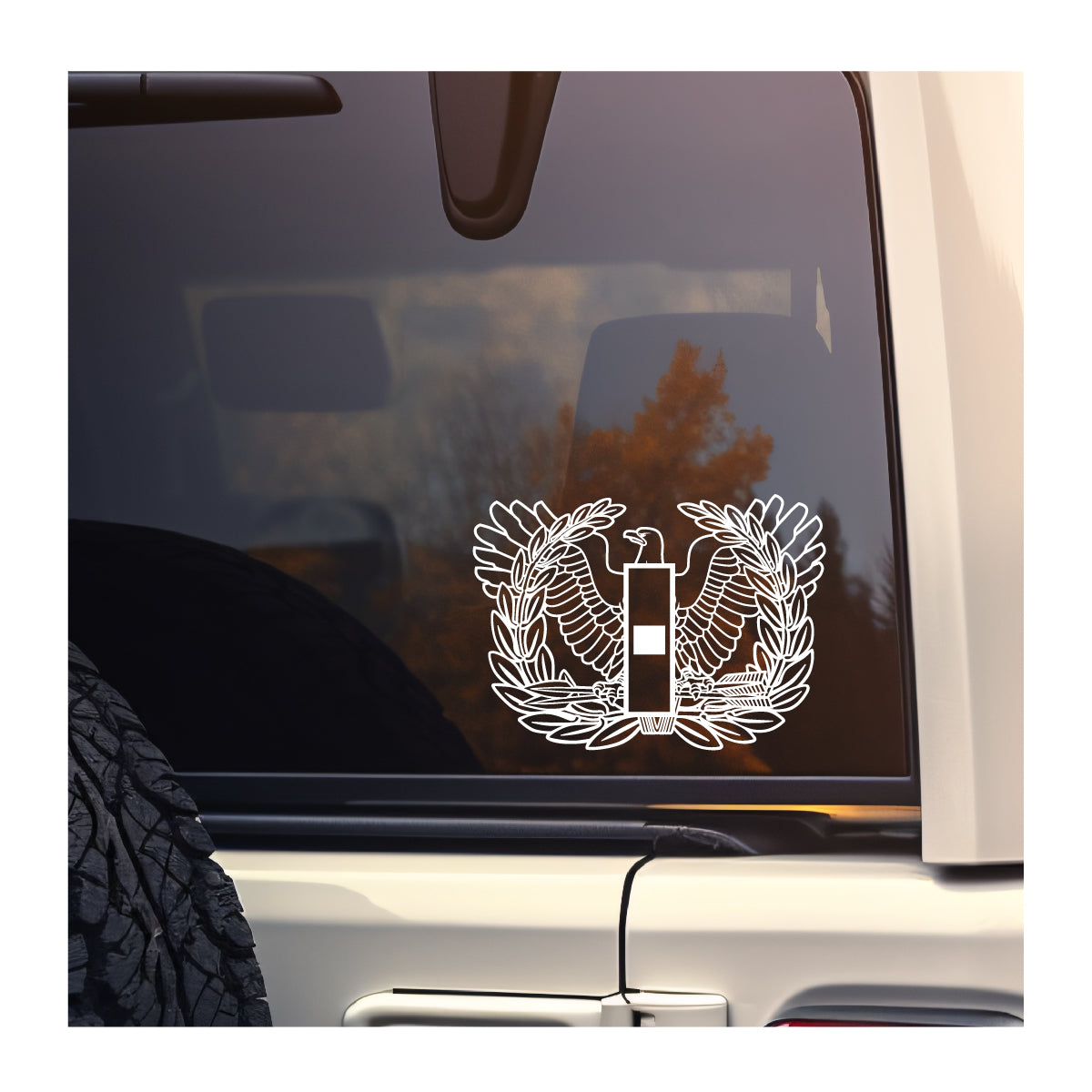 Warrant Officer with Rank Vinyl Decal